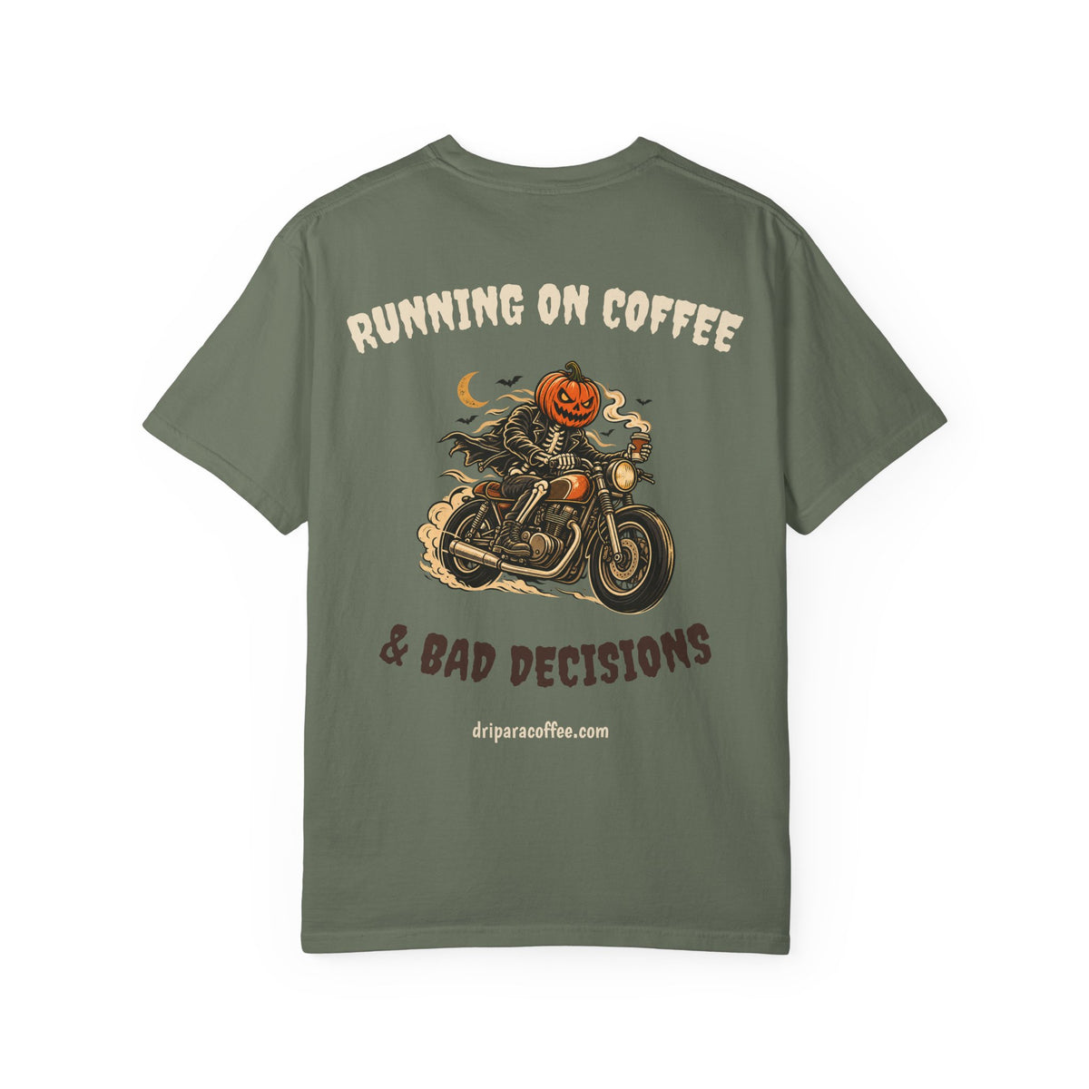 Running on Coffee & Bad Decisions Halloween Tee