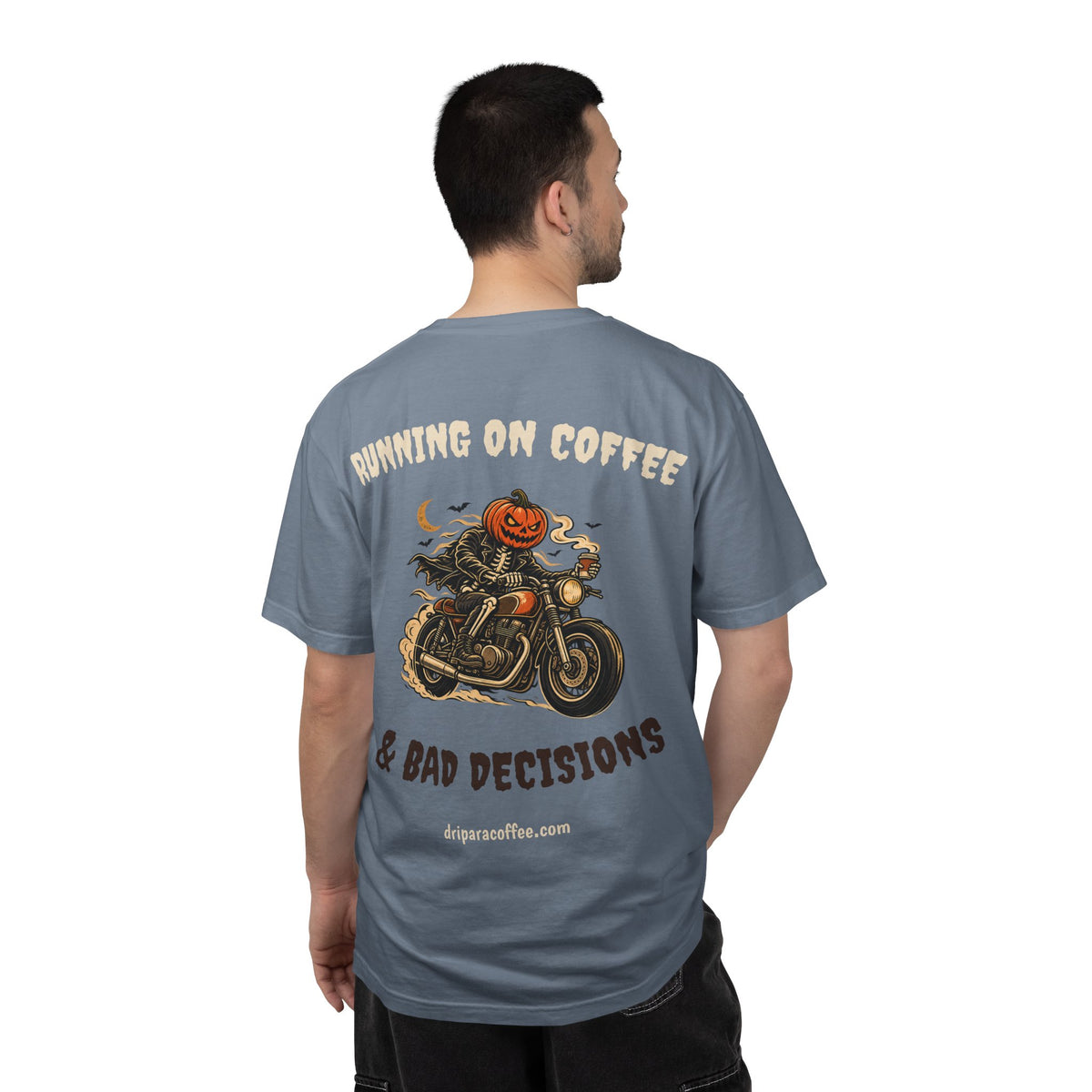 Running on Coffee & Bad Decisions Halloween Tee