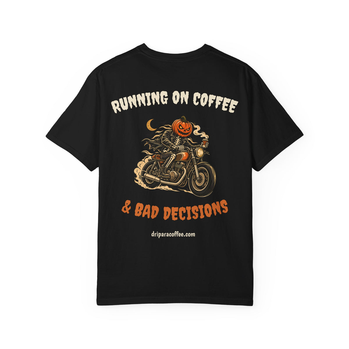Running on Coffee & Bad Decisions Halloween Tee