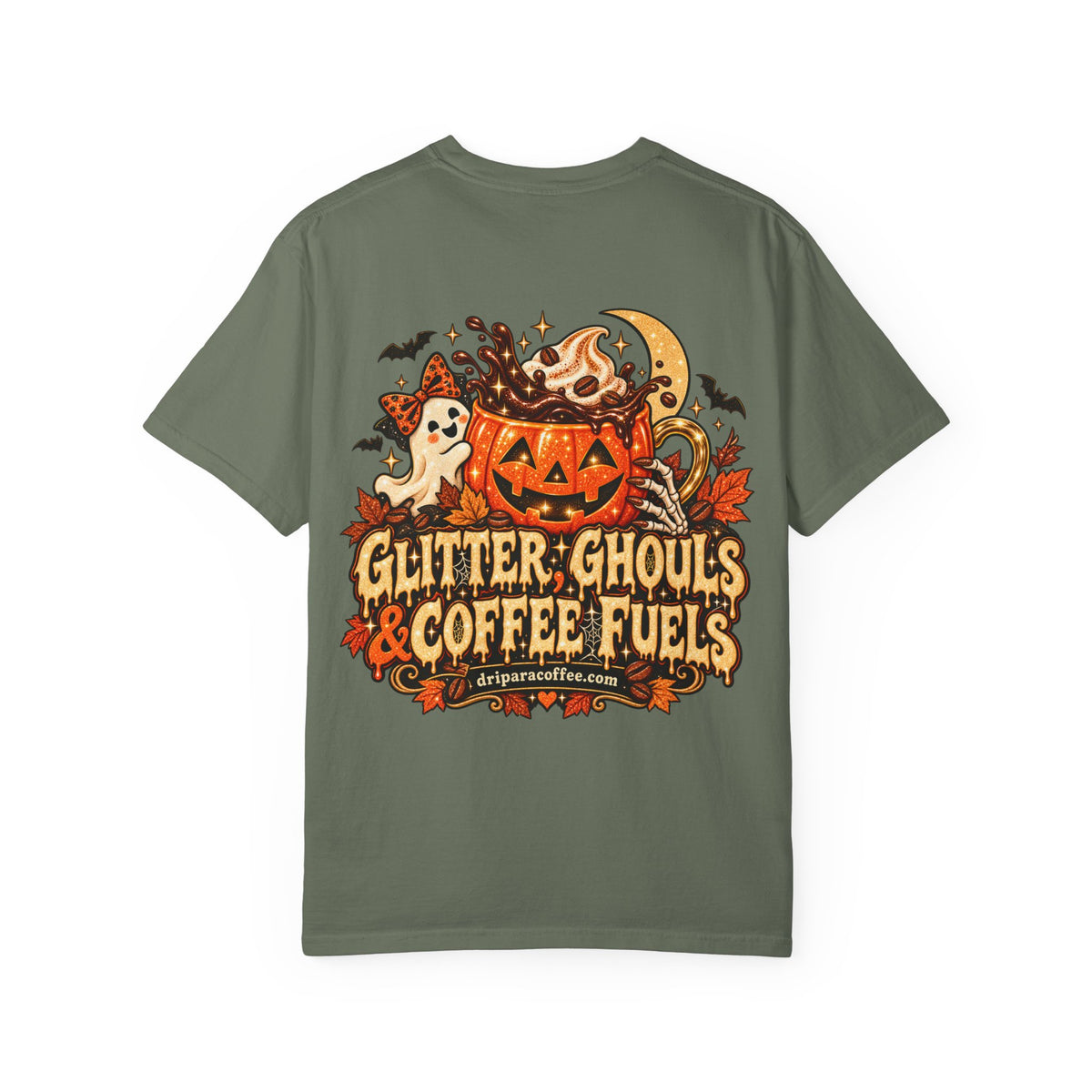 Glitter Ghouls & Coffee Fuels Halloween Tee