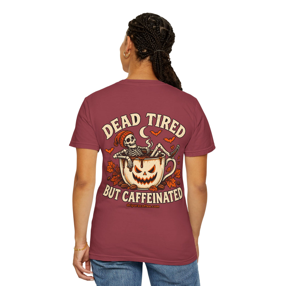 Dead Tired But Caffeinated Halloween Tee