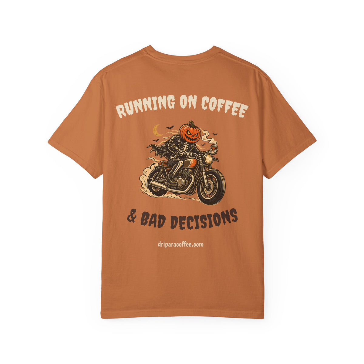 Running on Coffee & Bad Decisions Halloween Tee