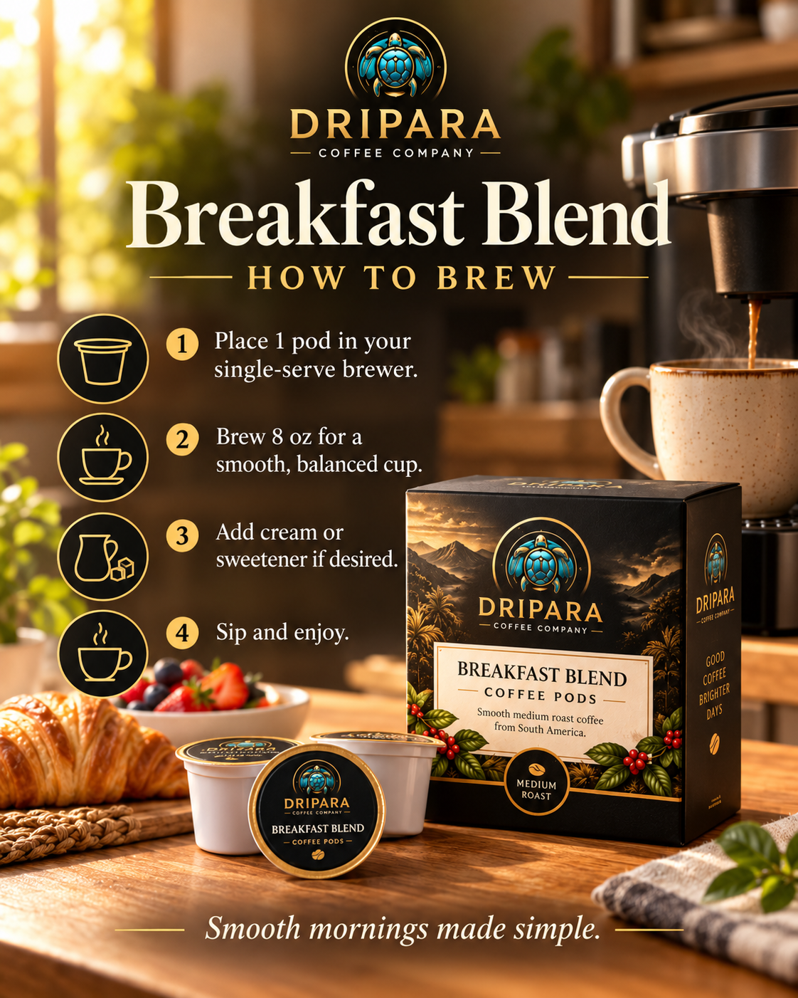 Breakfast Blend Coffee Pods