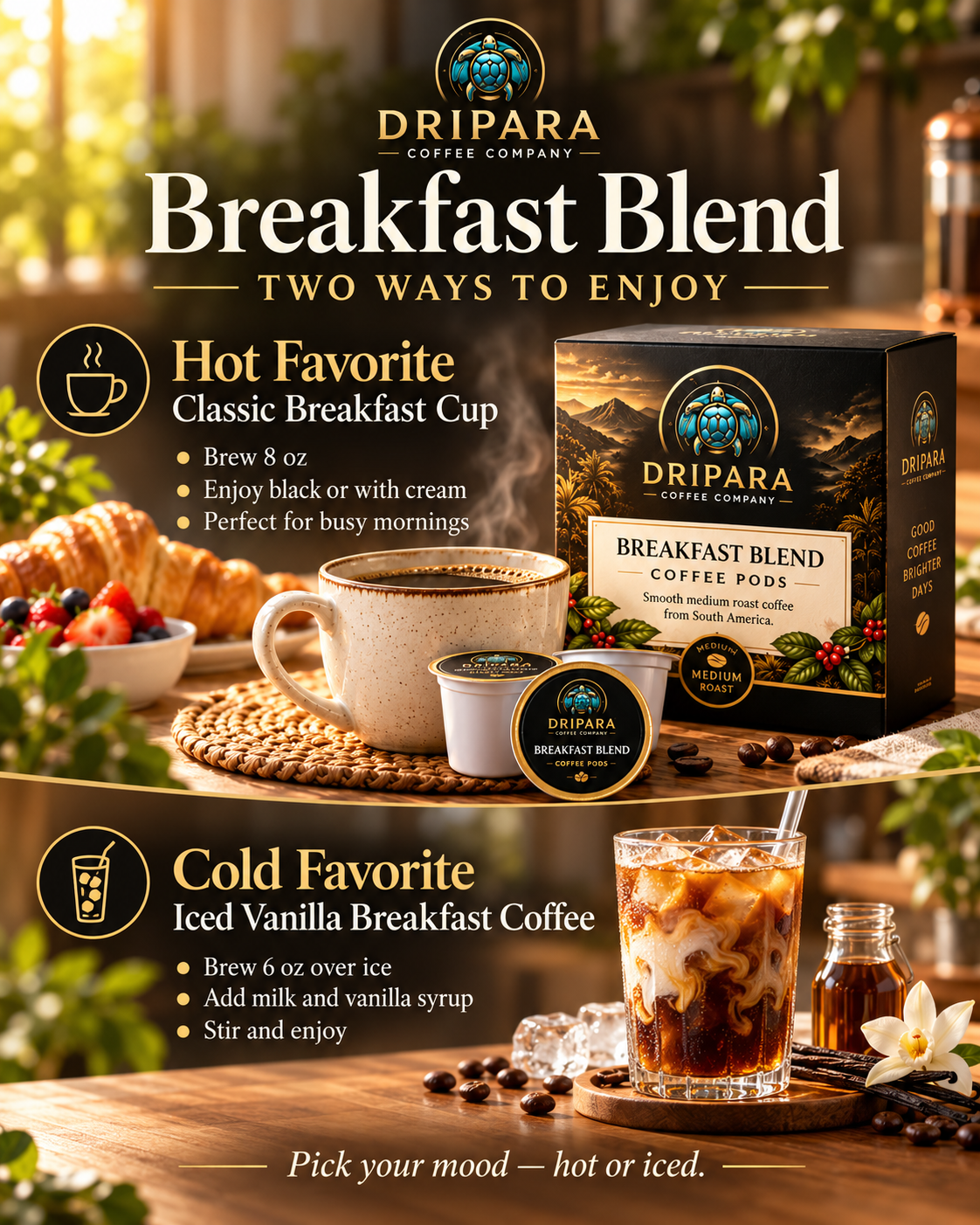 Breakfast Blend Coffee Pods