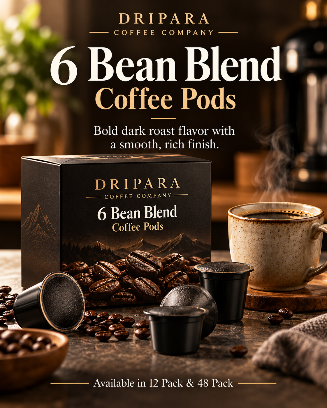 6 Bean Blend Coffee Pods