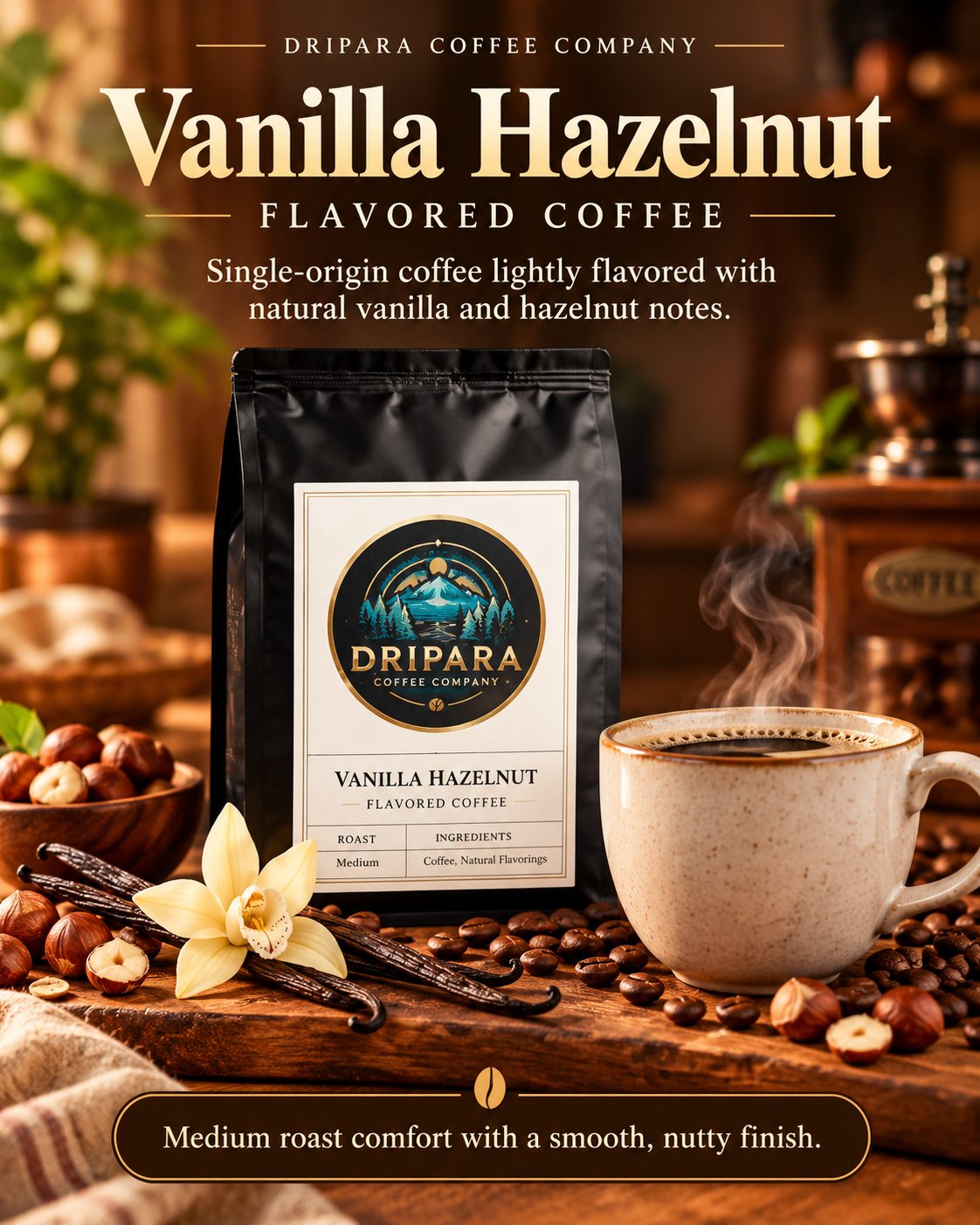 Vanilla Hazelnut Coffee