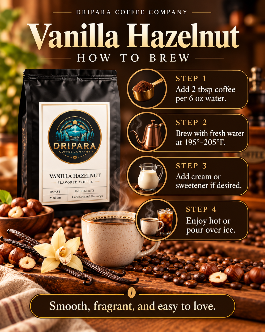 Vanilla Hazelnut Coffee