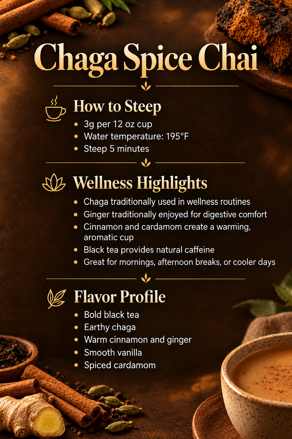 Chaga Spice Chai Tea