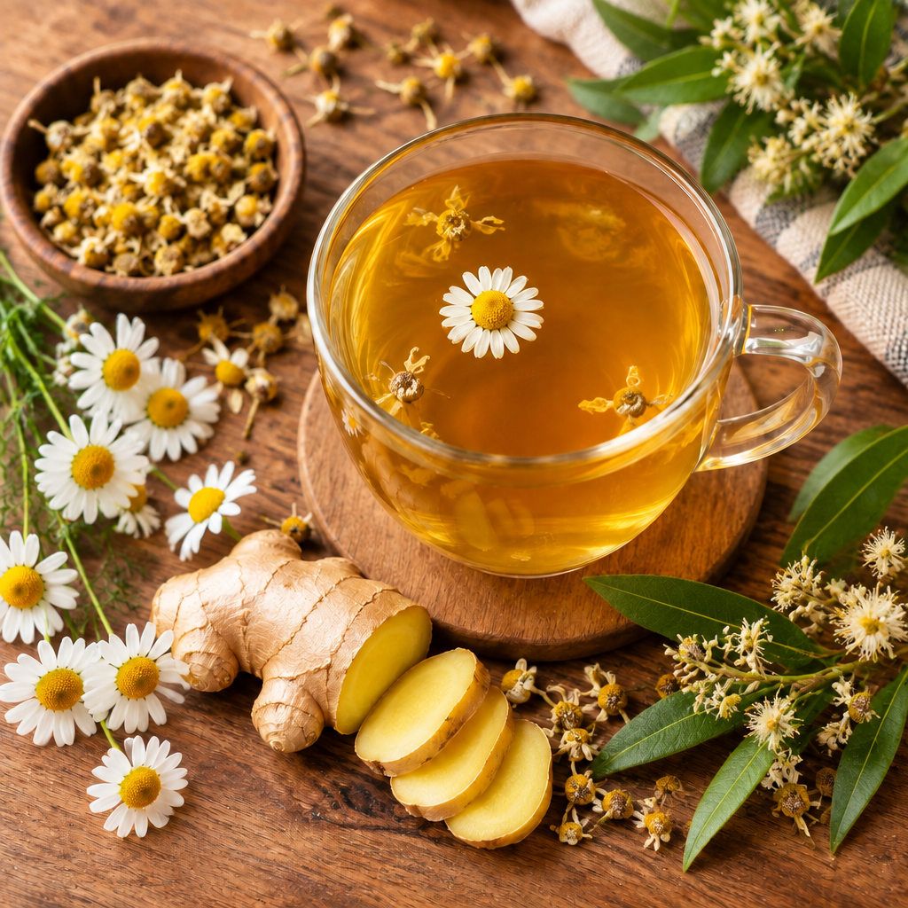 Chamomile Ginger Herbal Tea
